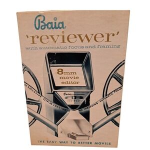 Baia 8mm Movie Editor Reviewer with Automatic Focus and Framing Original Box